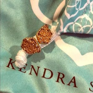 💛Kendra Scott💛 Rose Gold druzy earrings💛